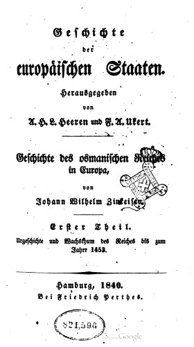 Urgeschichte und Wachsfhum des Reiches bis zum Jahre 1453