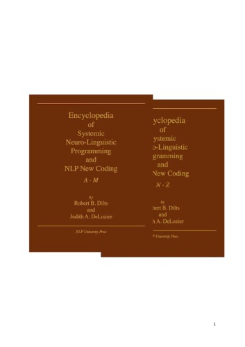 Encyclopedia of Systemic Neuro-Linguistic Programming and NLP New Coding