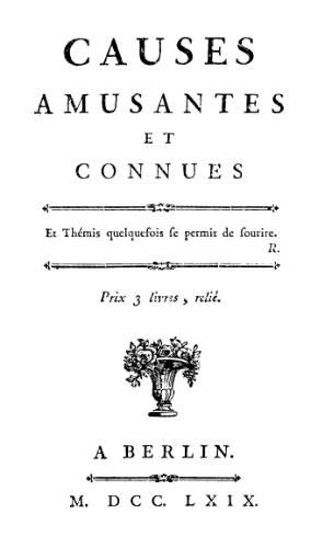 Causes amusantes et connues 1
