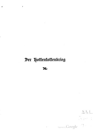 Der Hottentottenkrieg