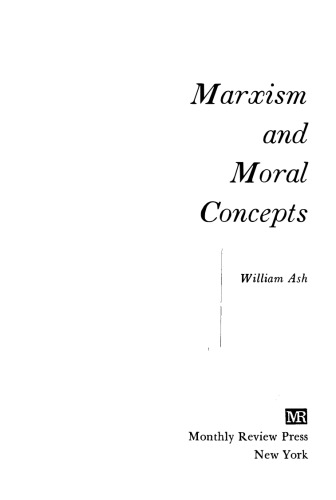 Marxism and Moral Concepts