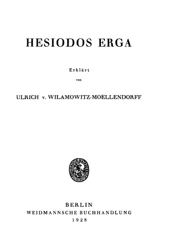 Hesiodos Erga