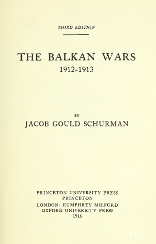 The Balkan Wars 1912-1913