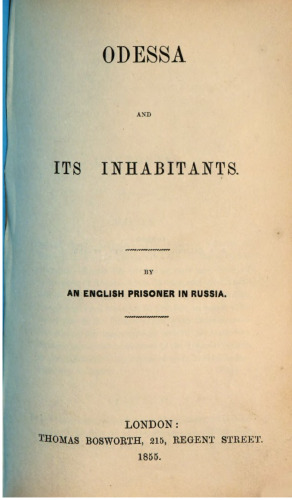 Odessa and its Inhabitants
