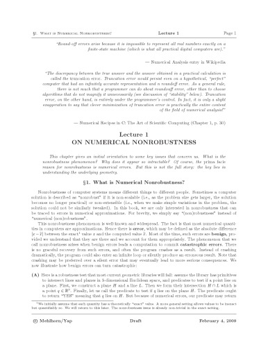 Exact geometric computation