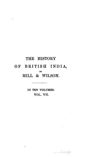 The history of British India from 1805 to 1835