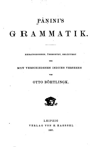 Panini's Grammatik
