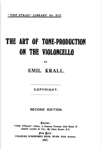 The art of tone-production on the violoncello