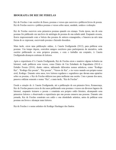 Biografia de Riz de Ferelas