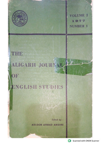 The Aligarh Journal of English Studies