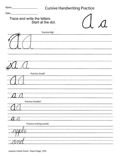 Cursive Handwriting Practice. Английские прописи