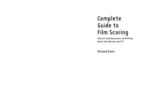 Complete Guide to Film Scoring (Berklee Guide)
