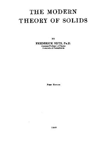 Modern Theory of Solids (1987)(en)(736s)