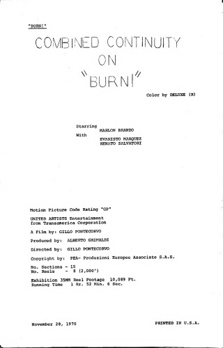 Combined Continuity on "Burn!"