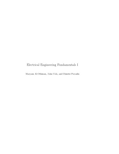 Electrical Engineering Fundamentals I