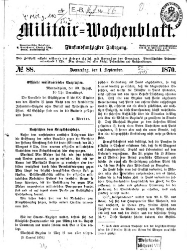 Militär-Wochenblatt