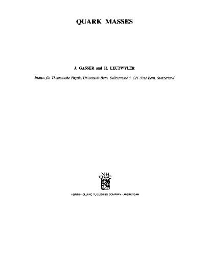Quark masses