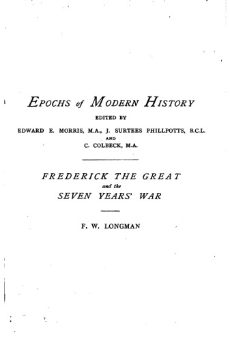 Frederick the Great and the Seven Years' War