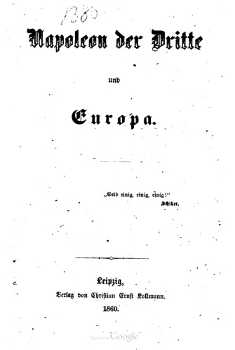 Napoleon der Dritte und Europa
