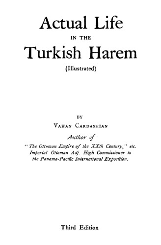 Actual Life in the Turkish Harem