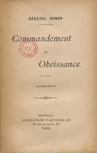 Commandement et obéissance