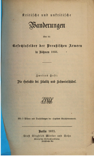 Die Gefechte bei Skalitz und Schweinschädel