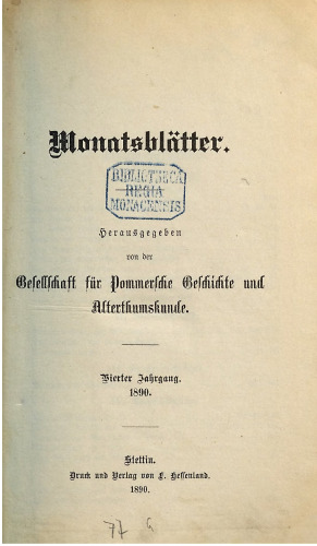 Monatsblätter