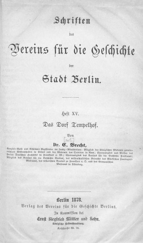Das Dorf Tempelhof