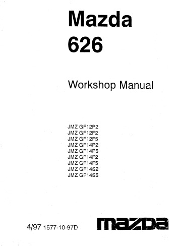 Mazda 626 Workshop Manual с 1997