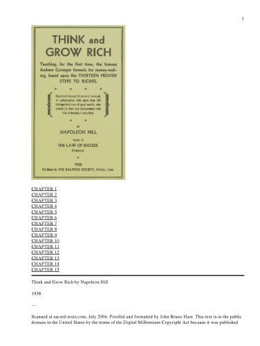 Think and Grow Rich