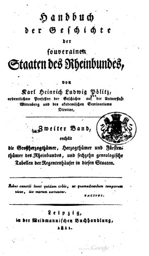 Handbuch der souveräne Staaten des Rheinbundes