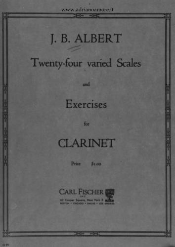 Twenty-four varied Scales and exercises for clarinet