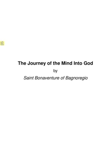 The Journey of the Mind Into God