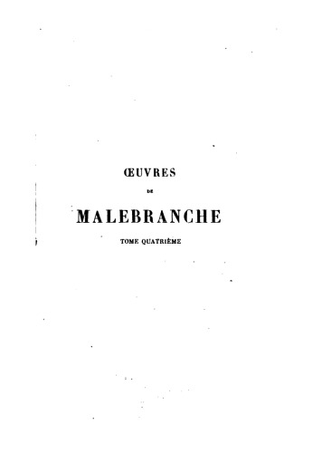 Recherche de la verite II