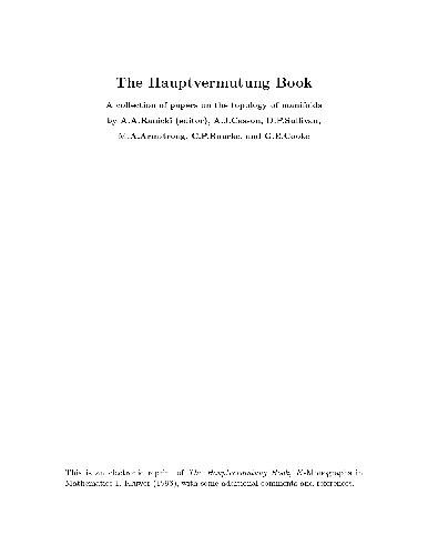 The Hauptvermutung Book