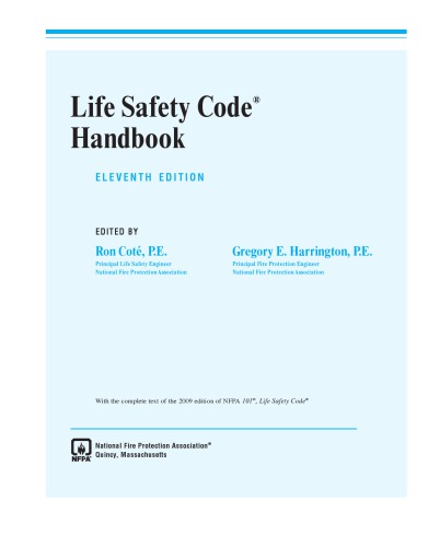 NFPA 101 - Life Safety Code HANDBOOK