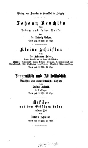Englische Geschichte vornehmlich im siebzehnten Jahrhundert