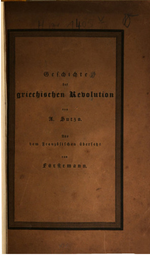 Geschichte der griechischen Revolution