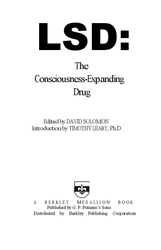 LSD: the consciousness-expanding drug