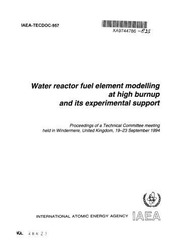 Water Reactor Fuel Element Modeling at High Burnup (IAEA TECDOC-0957)