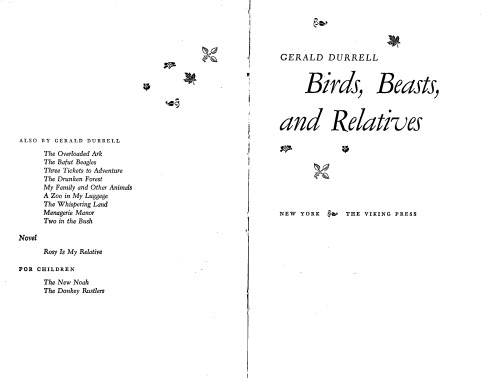 Birds, Beasts, and Relatives