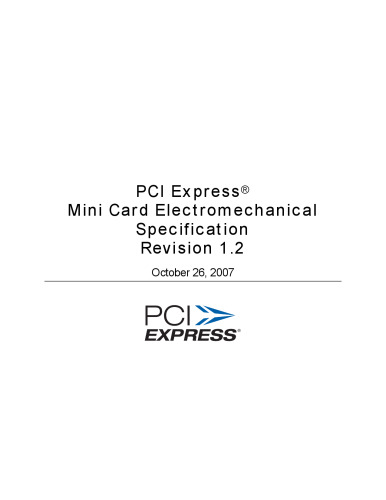 PCI Express Mini Card Electromechanical Specification, Revision 1.2