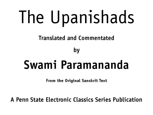 The Upanishads
