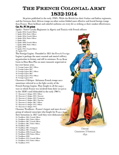 The French Colonial Army 1832-1914 (Uniformology CD-2004-17)