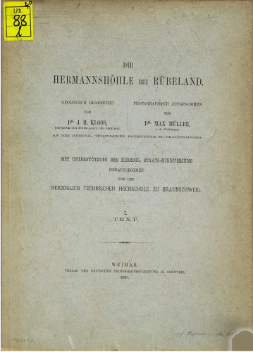 Die Hermannshöhle bei Rübeland / Text