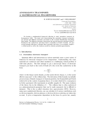 Reviews in Mathematical Physics - Volume 10