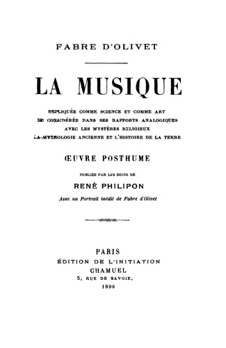 La Musique expliquée comme Science et comme Art