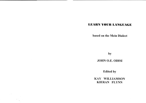 Learn Your Language. Based on the Mein Dialect