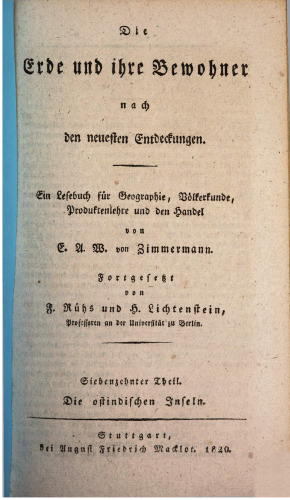 Die ostindischen Inseln