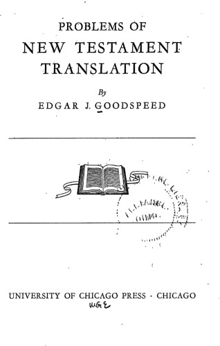 Problems of New Testament Translation